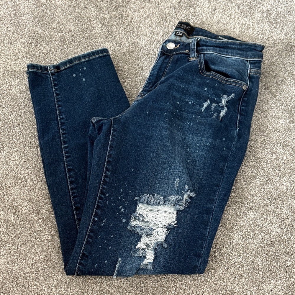Judy Blue Dark Boyfriend Fit Jeans